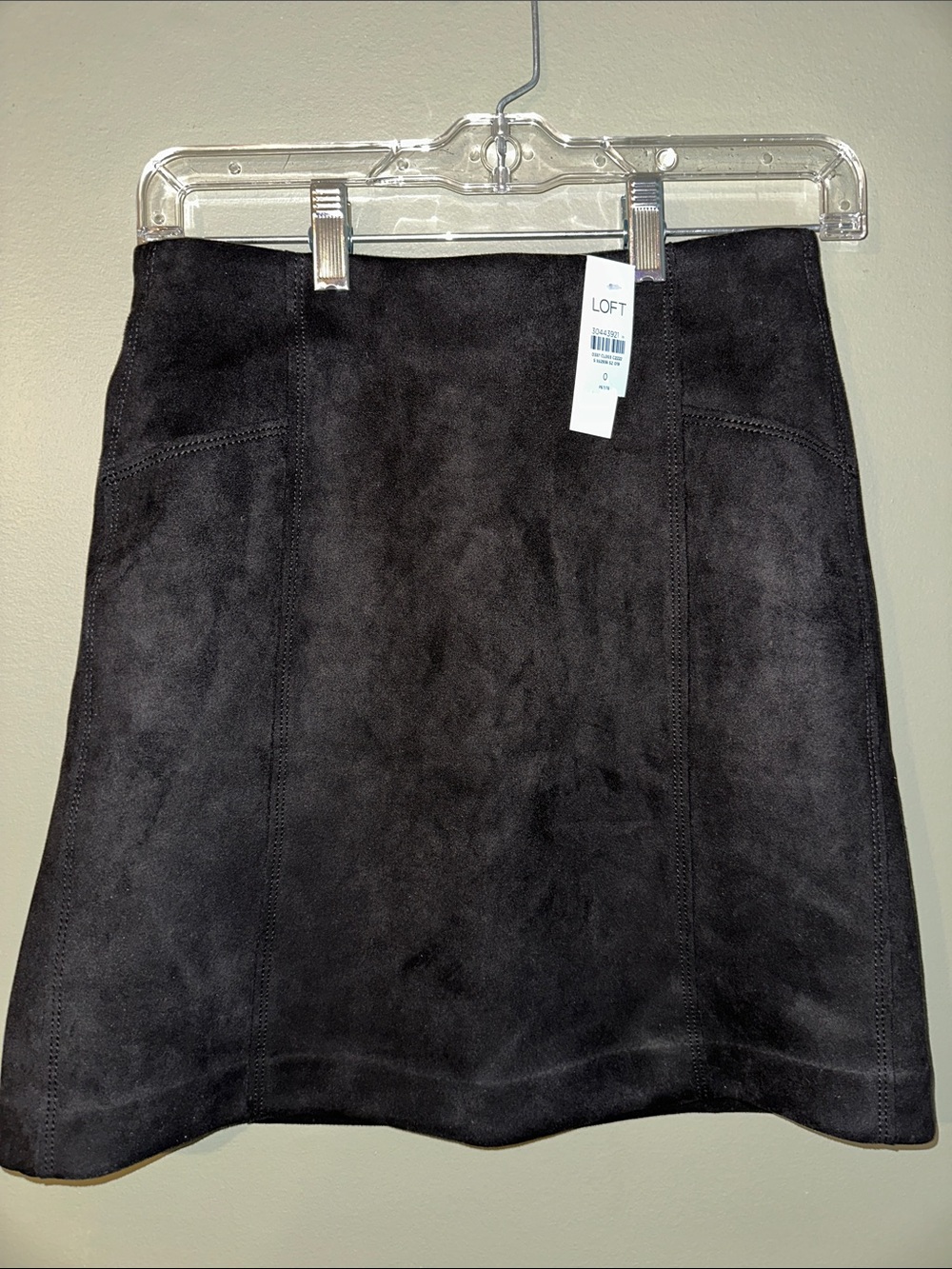 LOFT Black Mini Skirt with Panel Seams